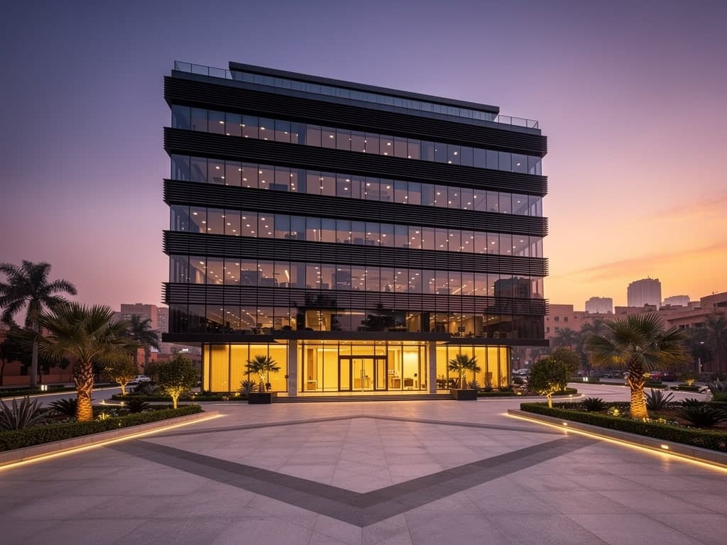Corporate headquarters, fibre backbone and unified security